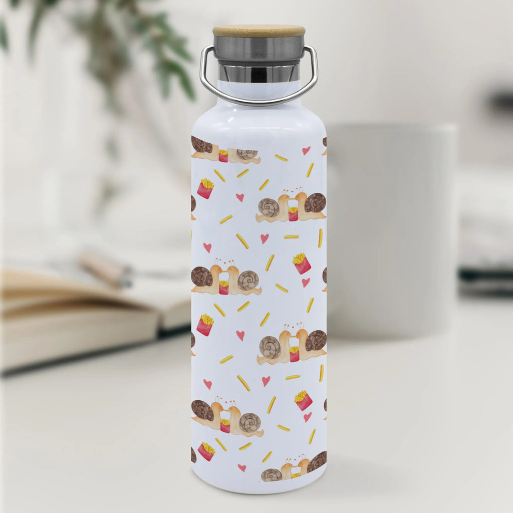 Trinkflasche Schnecken Liebe Muster Thermosflasche, Isolierflasche, Edelstahl, Trinkflasche, isoliert, Wamrhaltefunktion, Sportflasche, Flasche zum Sport, Sportlerflasche, Liebe, Partner, Freund, Freundin, Ehemann, Ehefrau, Heiraten, Verlobung, Heiratsantrag, Liebesgeschenk, Jahrestag, Hocheitstag