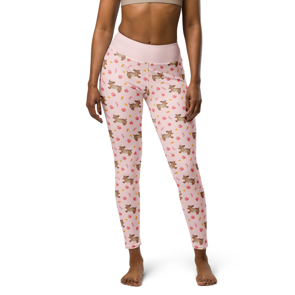 Yogahose Hund Dackel Muster Yogapants, Yogaleggings, Yogaleggins, Yogahose Damen, Yogahose, Frauen, Yogahose Mädchen, Yogahose Kinder, Yogahose Herren, Yogahose Männer, Hund, Hundemotiv, Haustier, Hunderasse, Tierliebhaber, Hundebesitzer, Sprüche, Hunde, Dackel, Dachshund, happy dog