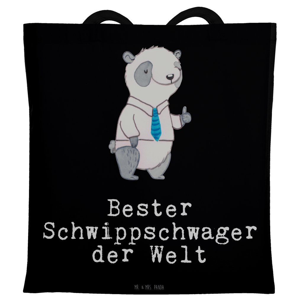 Tragetasche Panda Bester Schwippschwager der Welt Beuteltasche, Beutel, Einkaufstasche, Jutebeutel, Stoffbeutel, Tasche, Shopper, Umhängetasche, Strandtasche, Schultertasche, Stofftasche, Tragetasche, Badetasche, Jutetasche, Einkaufstüte, Laptoptasche, für, Dankeschön, Geschenk, Schenken, Geburtstag, Geburtstagsgeschenk, Geschenkidee, Danke, Bedanken, Mitbringsel, Freude machen, Geschenktipp, Schwippschwager, Schwibschwager, Schwipschwager, Schwager, Schwager des Ehepartners, Familie, Verwandtschaft, angeheiratet