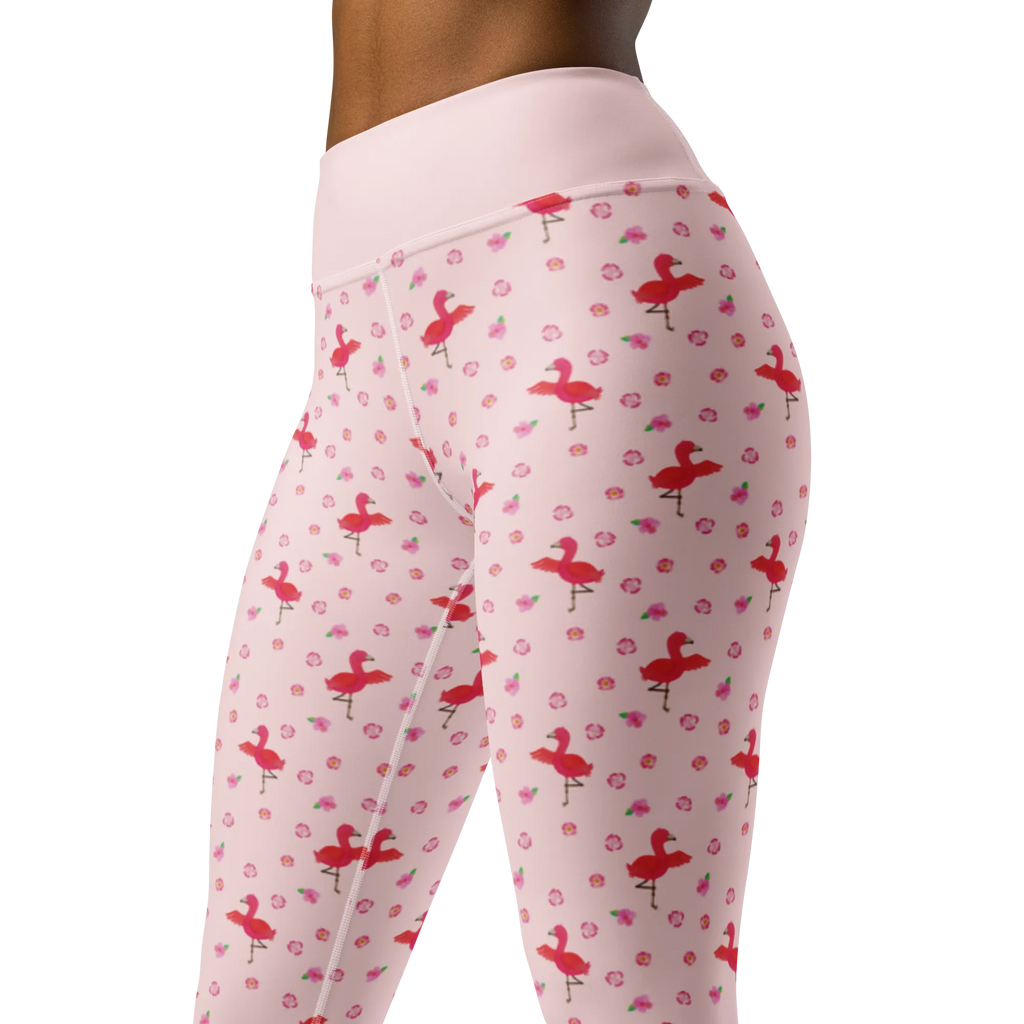 Yogahose Flamingo Yoga Muster Yogapants, Yogaleggings, Yogaleggins, Yogahose Damen, Yogahose, Frauen, Yogahose Mädchen, Yogahose Kinder, Yogahose Herren, Yogahose Männer, Flamingo, Vogel, Yoga, Namaste, Achtsamkeit, Yoga-Übung, Entspannung, Ärger, Aufregen, Tiefenentspannung