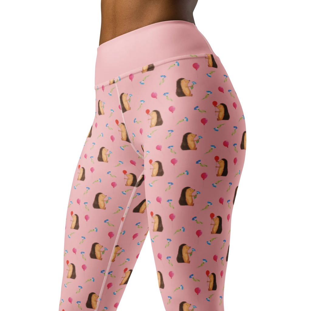 Yogahose Igel Luftballon Muster Yogapants, Yogaleggings, Yogaleggins, Yogahose Damen, Yogahose, Frauen, Yogahose Mädchen, Yogahose Kinder, Yogahose Herren, Yogahose Männer, Tiermotive, Gute Laune, lustige Sprüche, Tiere, Igel, Geburtstag, Herzlichen Glückwunsch, Glückwunsch, Geburtstagskind, Ballon, Happy Birthday