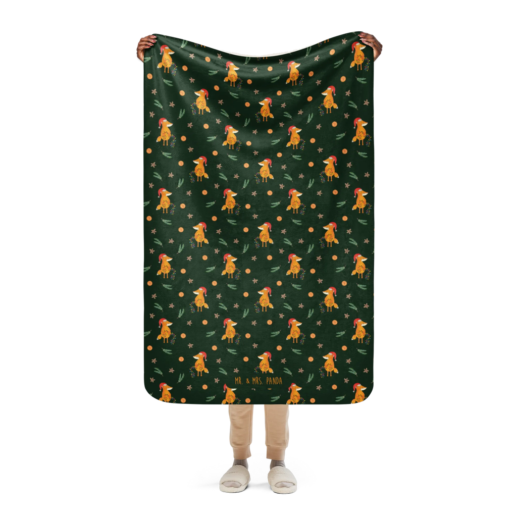 Sherpa cuddly blanket Fox Christmas Winter, Weihnachten, Weihnachtsdeko, Nikolaus, Advent, Heiligabend, Wintermotiv, Fuchs, Füchse, Spruch schön, Geschenk Weihnachten, Weihnachtsmann, Weihnachtszeit