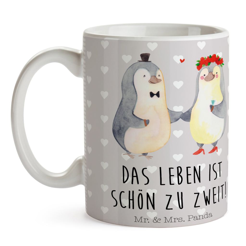 Tasse Pinguin Heirat Tasse, Kaffeetasse, Teetasse, Becher, Kaffeebecher, Teebecher, Keramiktasse, Porzellantasse, Büro Tasse, Geschenk Tasse, Tasse Sprüche, Tasse Motive, Liebe, Partner, Freund, Freundin, Ehemann, Ehefrau, Heiraten, Verlobung, Heiratsantrag, Liebesgeschenk, Jahrestag, Hocheitstag