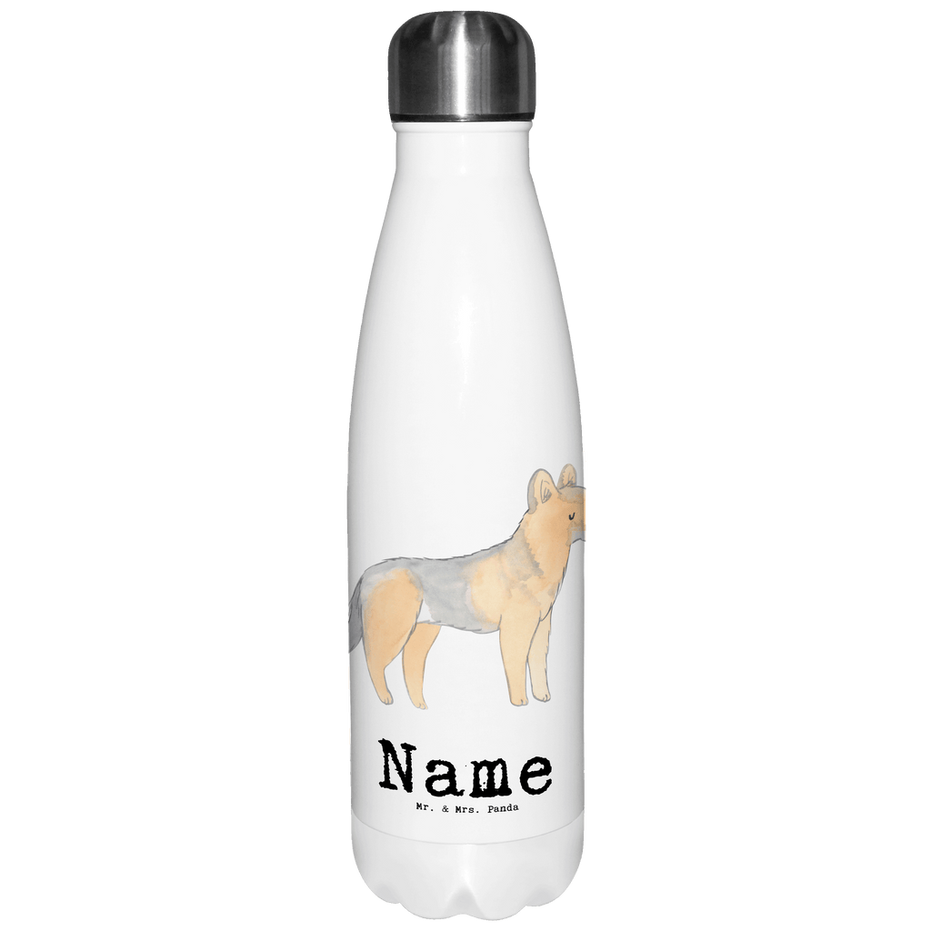 Personalisierte Thermosflasche Schäferhund Lebensretter Personalisierte Isolierflasche, Personalisierte Thermoflasche, Personalisierte Trinkflasche, Trinkflasche Mit Namen, Wunschname, Bedrucken, Namensflasche, Hund, Hunderasse, Rassehund, Hundebesitzer, Geschenk, Tierfreund, Schenken, Welpe, Schäferhund