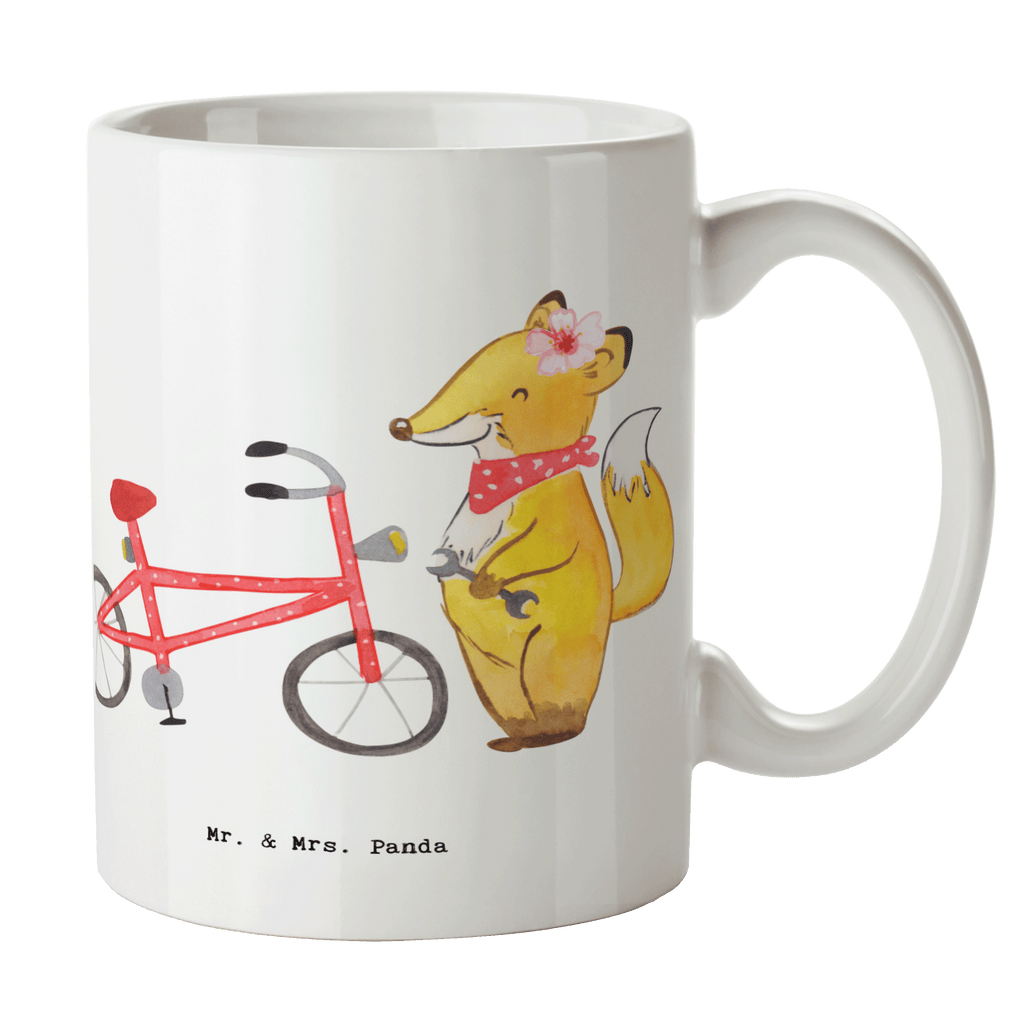 Tasse Zweirad Mechatronikerin mit Herz Tasse, Kaffeetasse, Teetasse, Becher, Kaffeebecher, Teebecher, Keramiktasse, Porzellantasse, Büro Tasse, Geschenk Tasse, Tasse Sprüche, Tasse Motive, Kaffeetassen, Tasse bedrucken, Designer Tasse, Cappuccino Tassen, Schöne Teetassen, Beruf, Ausbildung, Jubiläum, Abschied, Rente, Kollege, Kollegin, Geschenk, Schenken, Arbeitskollege, Mitarbeiter, Firma, Danke, Dankeschön