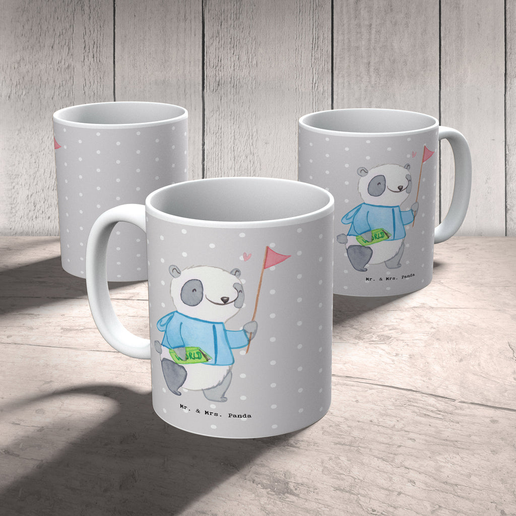 Tasse Reiseleiter mit Herz Tasse, Kaffeetasse, Teetasse, Becher, Kaffeebecher, Teebecher, Keramiktasse, Porzellantasse, Büro Tasse, Geschenk Tasse, Tasse Sprüche, Tasse Motive, Kaffeetassen, Tasse bedrucken, Designer Tasse, Cappuccino Tassen, Schöne Teetassen, Beruf, Ausbildung, Jubiläum, Abschied, Rente, Kollege, Kollegin, Geschenk, Schenken, Arbeitskollege, Mitarbeiter, Firma, Danke, Dankeschön