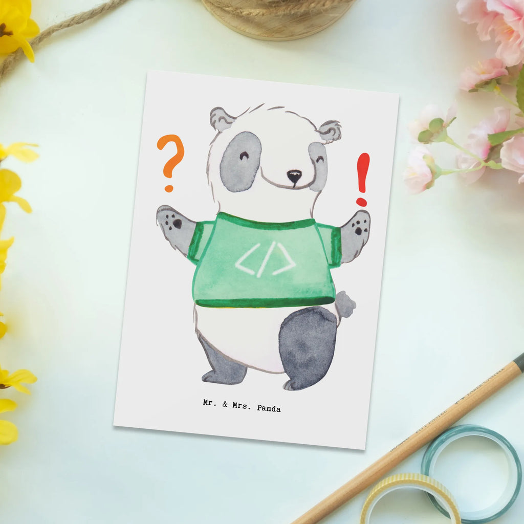 Postkarte Panda Programmierer Abenteuer Postkarte, Karte, Geschenkkarte, Grußkarte, Einladung, Ansichtskarte, Geburtstagskarte, Einladungskarte, Dankeskarte, Ansichtskarten, Einladung Geburtstag, Einladungskarten Geburtstag, Beruf, Ausbildung, Jubiläum, Abschied, Rente, Kollege, Kollegin, Geschenk, Schenken, Arbeitskollege, Mitarbeiter, Firma, Danke, Dankeschön, Panda Programmierer, Geschenk Programmierer, Programmierer Geschenk, Geschenke Berufe, Programmierer Geschenke