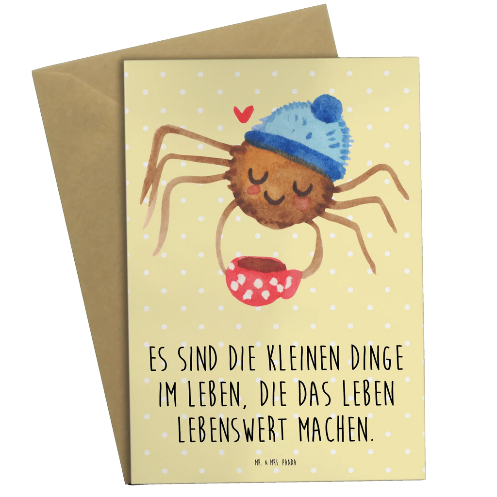 Grußkarte Spinne Agathe Kaffee Grußkarte, Klappkarte, Einladungskarte, Glückwunschkarte, Hochzeitskarte, Geburtstagskarte, Karte, Ansichtskarten, Spinne Agathe, Spinne, Agathe, Videos, Merchandise, Kaffee, Morgen, Morgenmuffel, Lebensweisheiten, Weiser Spruch