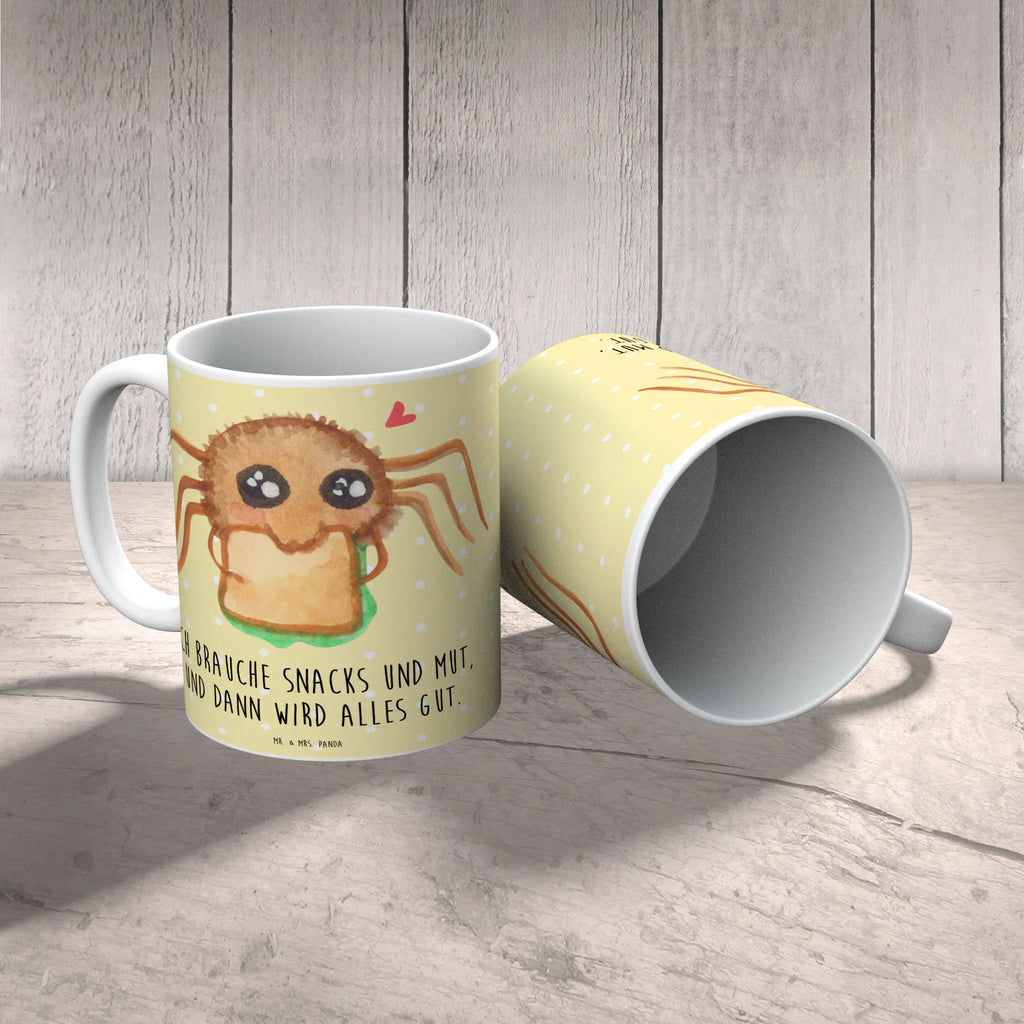 Tasse Spinne Agathe Sandwich Tasse, Kaffeetasse, Teetasse, Becher, Kaffeebecher, Teebecher, Keramiktasse, Porzellantasse, Büro Tasse, Geschenk Tasse, Tasse Sprüche, Tasse Motive, Kaffeetassen, Tasse bedrucken, Designer Tasse, Cappuccino Tassen, Schöne Teetassen, Spinne Agathe, Spinne, Agathe, Videos, Merchandise, Glück, Mut, Hungrig, Verfressen, Lebensfreude, Alles wird gut, Hunger