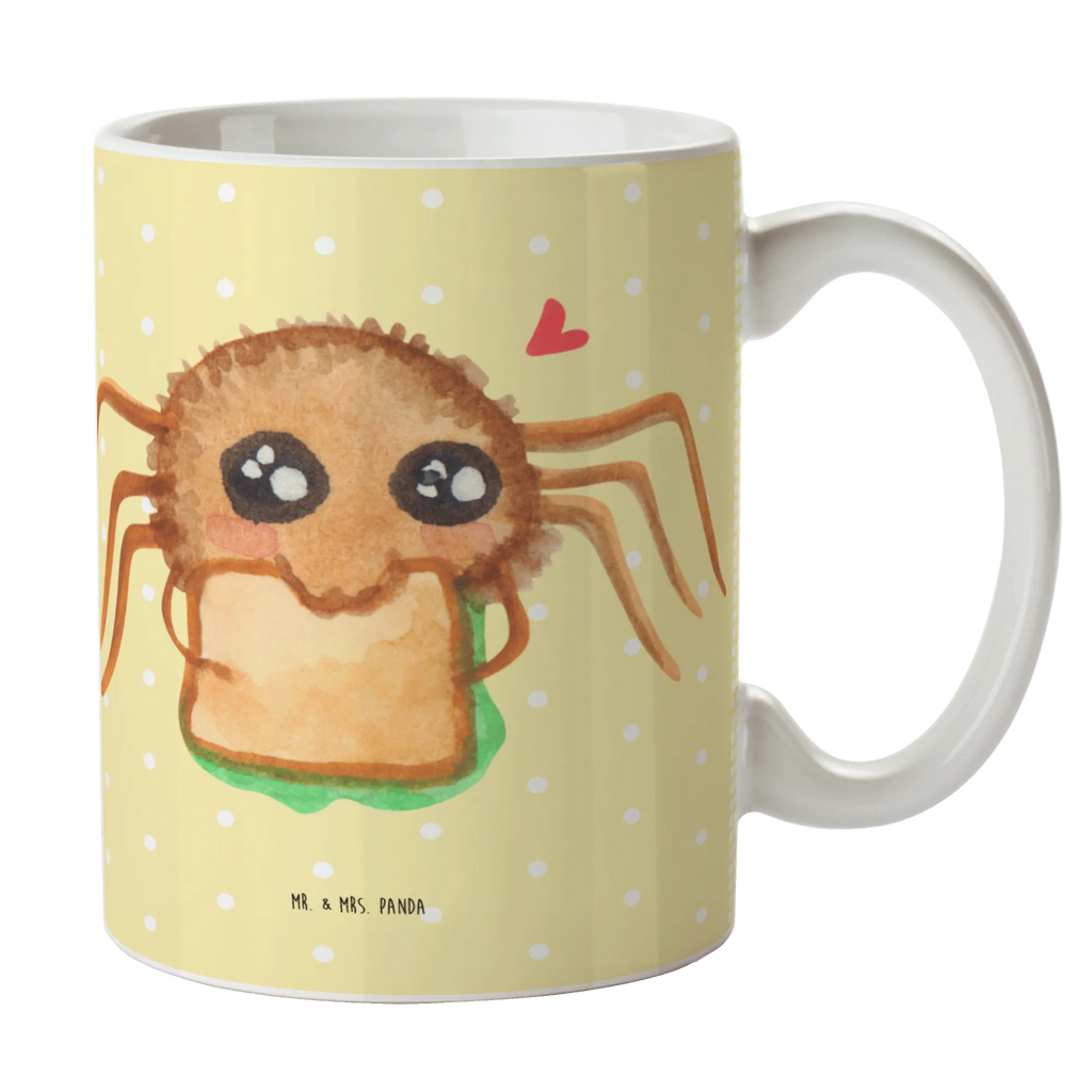 Tasse Spinne Agathe Sandwich Tasse, Kaffeetasse, Teetasse, Becher, Kaffeebecher, Teebecher, Keramiktasse, Porzellantasse, Büro Tasse, Geschenk Tasse, Tasse Sprüche, Tasse Motive, Kaffeetassen, Tasse bedrucken, Designer Tasse, Cappuccino Tassen, Schöne Teetassen, Spinne Agathe, Spinne, Agathe, Videos, Merchandise, Glück, Mut, Hungrig, Verfressen, Lebensfreude, Alles wird gut, Hunger