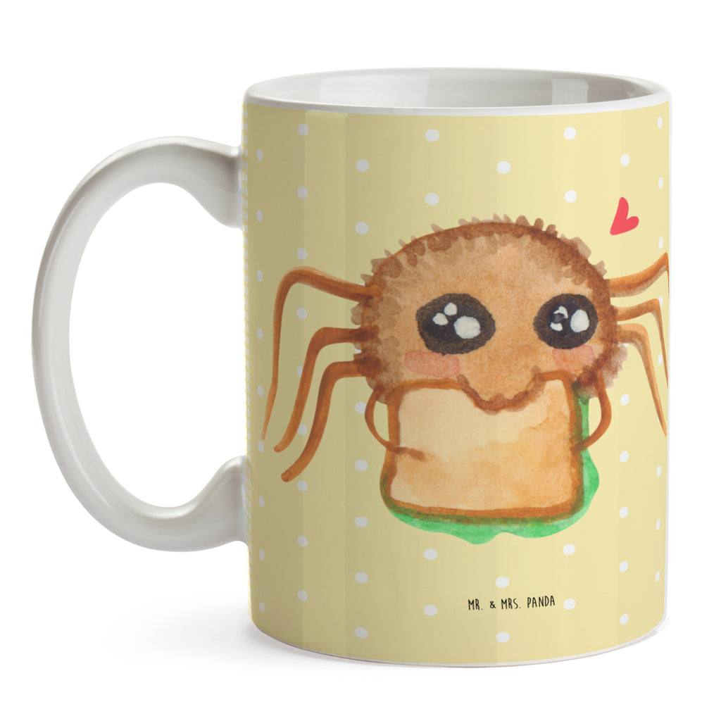 Tasse Spinne Agathe Sandwich Tasse, Kaffeetasse, Teetasse, Becher, Kaffeebecher, Teebecher, Keramiktasse, Porzellantasse, Büro Tasse, Geschenk Tasse, Tasse Sprüche, Tasse Motive, Kaffeetassen, Tasse bedrucken, Designer Tasse, Cappuccino Tassen, Schöne Teetassen, Spinne Agathe, Spinne, Agathe, Videos, Merchandise, Glück, Mut, Hungrig, Verfressen, Lebensfreude, Alles wird gut, Hunger