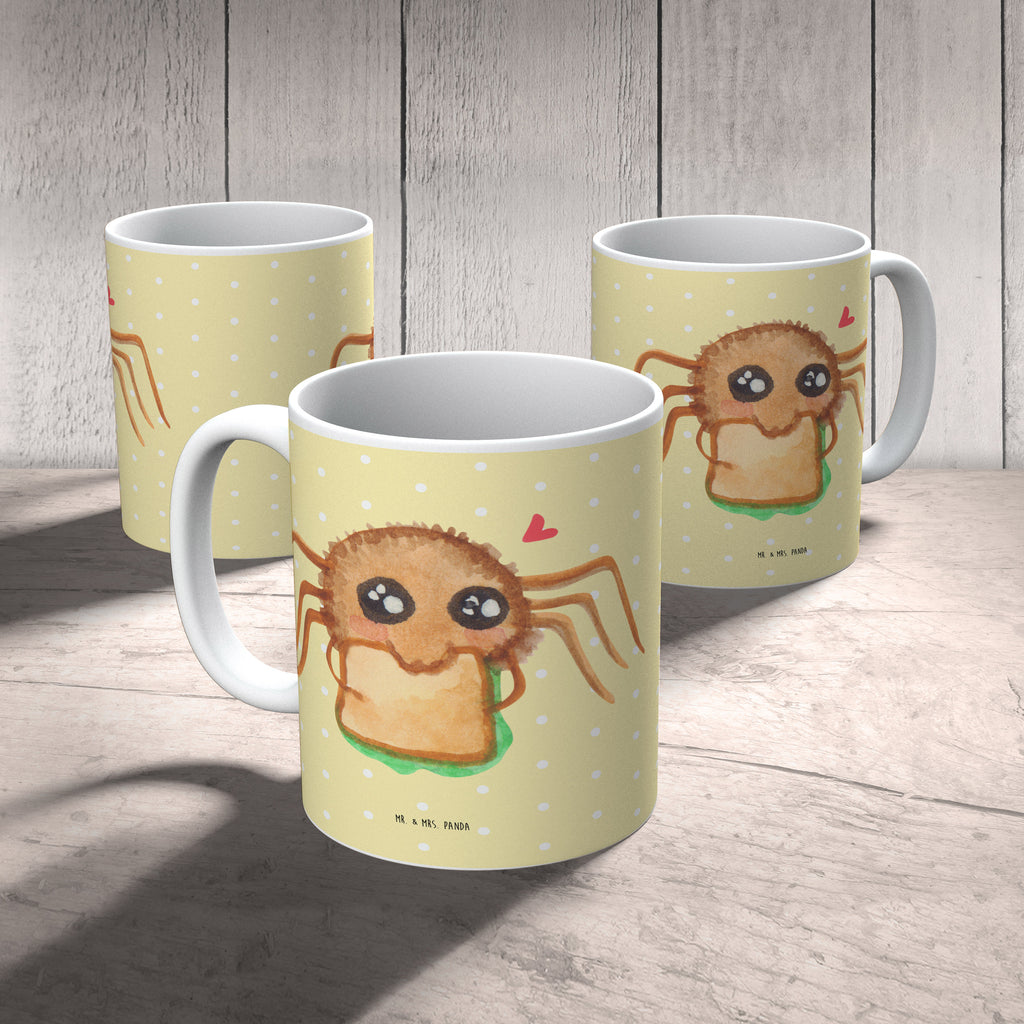 Tasse Spinne Agathe Sandwich Tasse, Kaffeetasse, Teetasse, Becher, Kaffeebecher, Teebecher, Keramiktasse, Porzellantasse, Büro Tasse, Geschenk Tasse, Tasse Sprüche, Tasse Motive, Kaffeetassen, Tasse bedrucken, Designer Tasse, Cappuccino Tassen, Schöne Teetassen, Spinne Agathe, Spinne, Agathe, Videos, Merchandise, Glück, Mut, Hungrig, Verfressen, Lebensfreude, Alles wird gut, Hunger