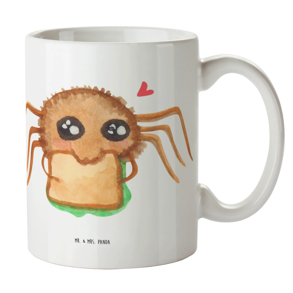 Tasse Spinne Agathe Sandwich Tasse, Kaffeetasse, Teetasse, Becher, Kaffeebecher, Teebecher, Keramiktasse, Porzellantasse, Büro Tasse, Geschenk Tasse, Tasse Sprüche, Tasse Motive, Kaffeetassen, Tasse bedrucken, Designer Tasse, Cappuccino Tassen, Schöne Teetassen, Spinne Agathe, Spinne, Agathe, Videos, Merchandise, Glück, Mut, Hungrig, Verfressen, Lebensfreude, Alles wird gut, Hunger