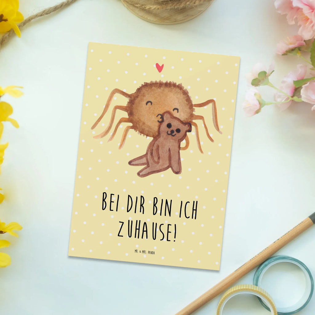 Postkarte Spinne Agathe Teddy Postkarte, Karte, Geschenkkarte, Grußkarte, Einladung, Ansichtskarte, Geburtstagskarte, Einladungskarte, Dankeskarte, Ansichtskarten, Einladung Geburtstag, Einladungskarten Geburtstag, Spinne Agathe, Spinne, Agathe, Videos, Merchandise, Freundschaft, Liebesgeschenk, Verliebt, Liebesbeweis, Teddy, Treue, Miteinander, Dankeschön