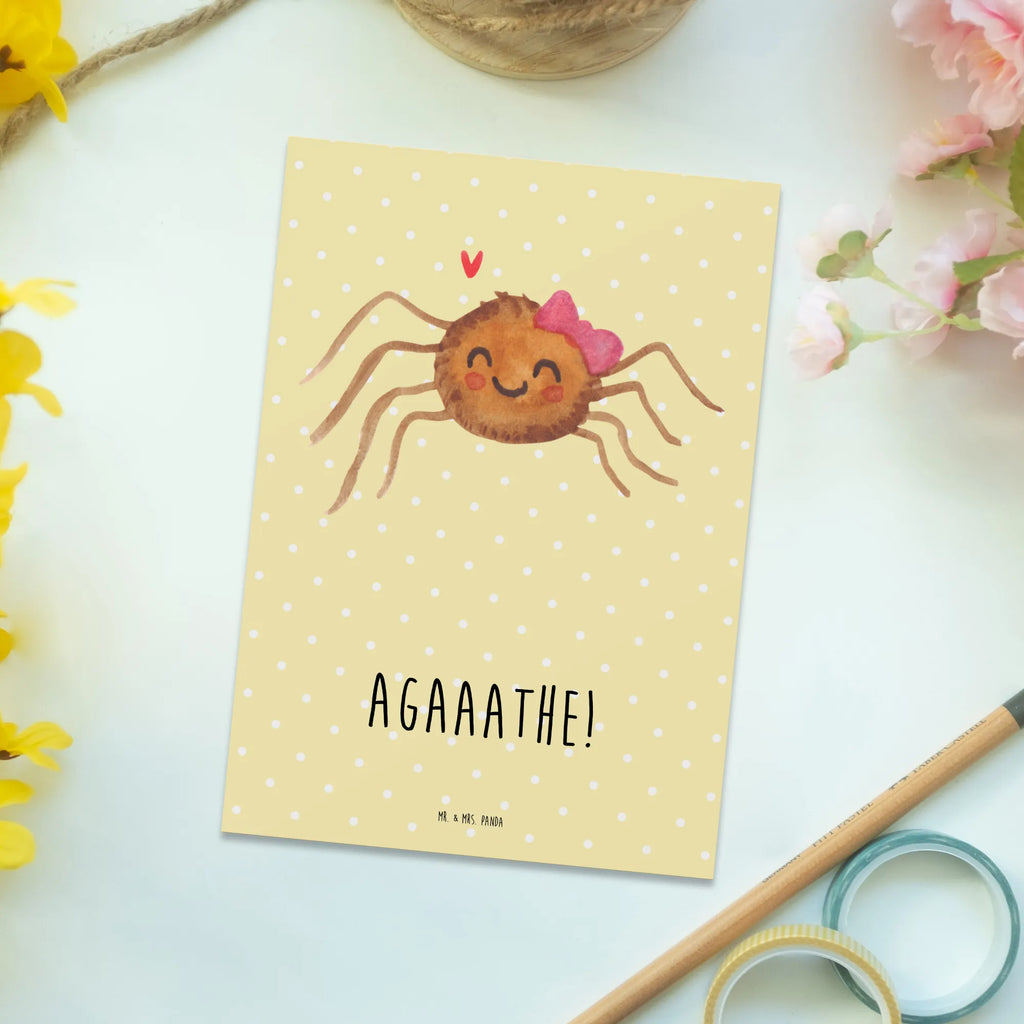 Postkarte Spinne Agathe Freude Postkarte, Karte, Geschenkkarte, Grußkarte, Einladung, Ansichtskarte, Geburtstagskarte, Einladungskarte, Dankeskarte, Ansichtskarten, Einladung Geburtstag, Einladungskarten Geburtstag, Spinne Agathe, Spinne, Agathe, Videos, Merchandise, Viral, Viraler Hit, Trend, Beliebte Spinne