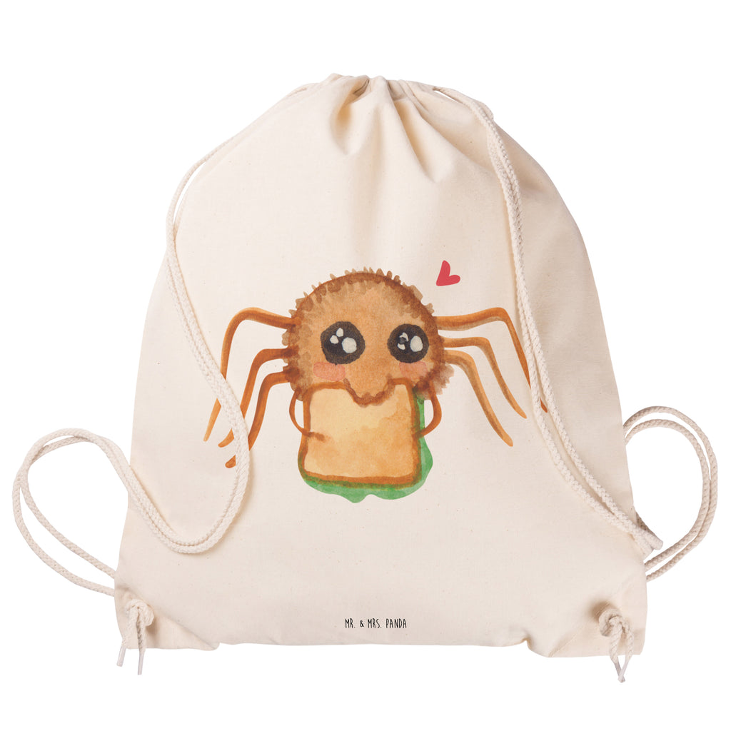 Sportbeutel Spinne Agathe Sandwich Sportbeutel, Turnbeutel, Beutel, Sporttasche, Tasche, Stoffbeutel, Sportbeutel Kinder, Gymsack, Beutel Rucksack, Kleine Sporttasche, Sportzubehör, Turnbeutel Baumwolle, Spinne Agathe, Spinne, Agathe, Videos, Merchandise, Glück, Mut, Hungrig, Verfressen, Lebensfreude, Alles wird gut, Hunger