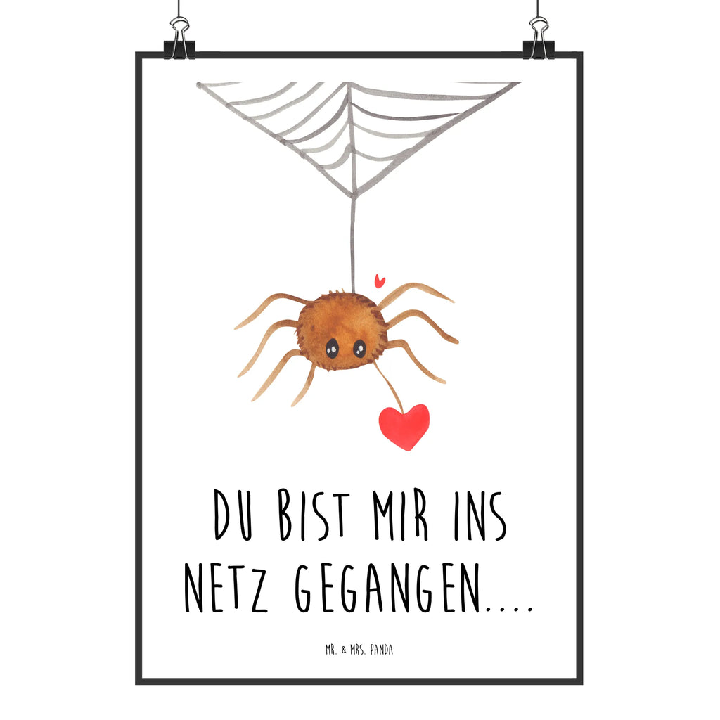 Poster Spinne Agathe Liebe Poster, Wandposter, Bild, Wanddeko, Küchenposter, Kinderposter, Wanddeko Bild, Raumdekoration, Wanddekoration, Handgemaltes Poster, Mr. & Mrs. Panda Poster, Designposter, Kunstdruck, Posterdruck, Spinne Agathe, Spinne, Agathe, Videos, Merchandise, Liebe, Verliebt, Liebesbeweis, Liebesgeschenk