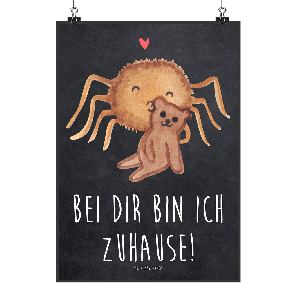 Poster Spinne Agathe Teddy Poster, Wandposter, Bild, Wanddeko, Küchenposter, Kinderposter, Wanddeko Bild, Raumdekoration, Wanddekoration, Handgemaltes Poster, Mr. & Mrs. Panda Poster, Designposter, Kunstdruck, Posterdruck, Spinne Agathe, Spinne, Agathe, Videos, Merchandise, Freundschaft, Liebesgeschenk, Verliebt, Liebesbeweis, Teddy, Treue, Miteinander, Dankeschön