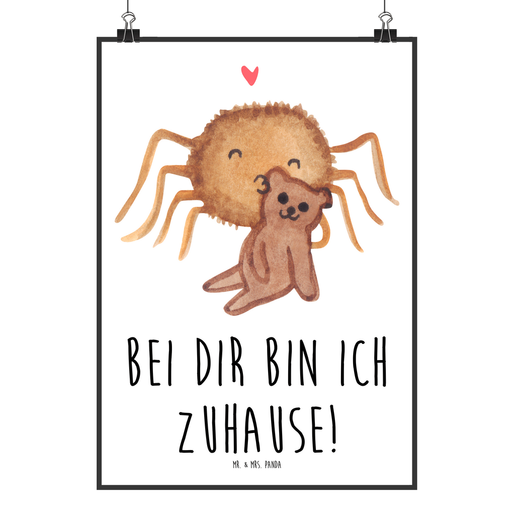 Poster Spinne Agathe Teddy Poster, Wandposter, Bild, Wanddeko, Küchenposter, Kinderposter, Wanddeko Bild, Raumdekoration, Wanddekoration, Handgemaltes Poster, Mr. & Mrs. Panda Poster, Designposter, Kunstdruck, Posterdruck, Spinne Agathe, Spinne, Agathe, Videos, Merchandise, Freundschaft, Liebesgeschenk, Verliebt, Liebesbeweis, Teddy, Treue, Miteinander, Dankeschön