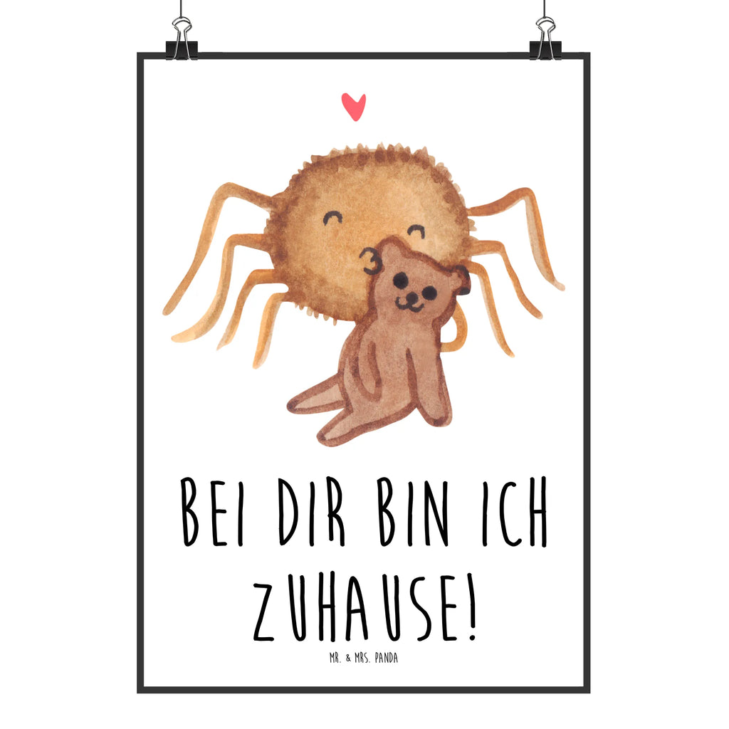 Poster Spinne Agathe Teddy Poster, Wandposter, Bild, Wanddeko, Küchenposter, Kinderposter, Wanddeko Bild, Raumdekoration, Wanddekoration, Handgemaltes Poster, Mr. & Mrs. Panda Poster, Designposter, Kunstdruck, Posterdruck, Spinne Agathe, Spinne, Agathe, Videos, Merchandise, Freundschaft, Liebesgeschenk, Verliebt, Liebesbeweis, Teddy, Treue, Miteinander, Dankeschön