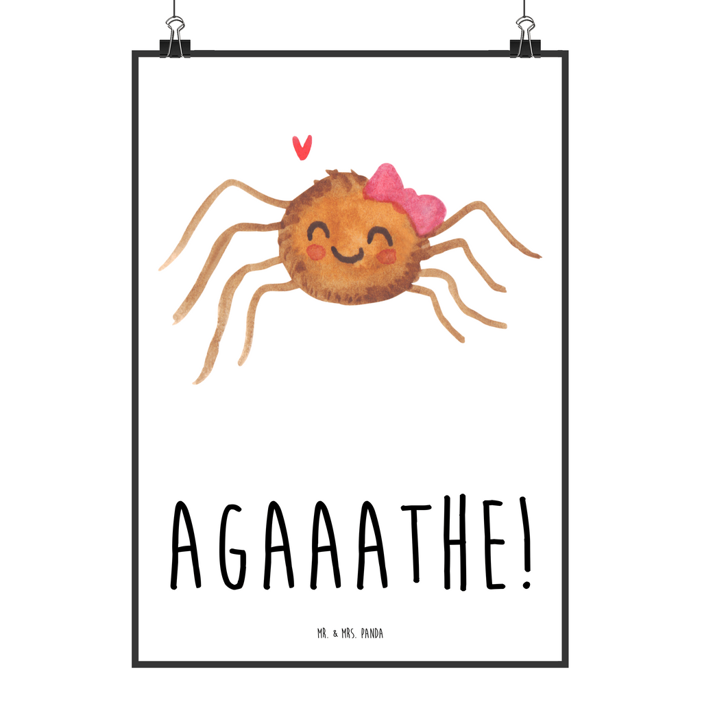 Poster Spinne Agathe Freude Poster, Wandposter, Bild, Wanddeko, Küchenposter, Kinderposter, Wanddeko Bild, Raumdekoration, Wanddekoration, Handgemaltes Poster, Mr. & Mrs. Panda Poster, Designposter, Kunstdruck, Posterdruck, Spinne Agathe, Spinne, Agathe, Videos, Merchandise, Viral, Viraler Hit, Trend, Beliebte Spinne