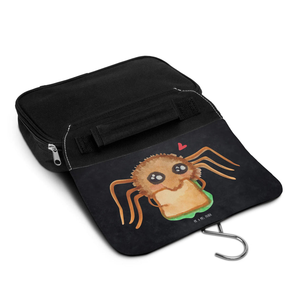 Kulturbeutel Spinne Agathe Sandwich Kulturbeutel, Zum Aufhängen, Waschtasche, Kosmetiktasche, Damen, Herren, Aufbewahrungstasche, Schminktasche, Kosmetikbeutel, Organizer, Kulturtasche, Schminkutensil, Spinne Agathe, Spinne, Agathe, Videos, Merchandise, Glück, Mut, Hungrig, Verfressen, Lebensfreude, Alles wird gut, Hunger