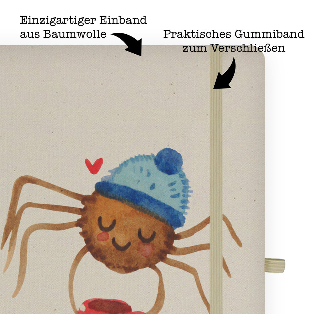 Baumwoll Notizbuch Spinne Agathe Kaffee Notizen, Eintragebuch, Tagebuch, Notizblock, Adressbuch, Journal, Kladde, Skizzenbuch, Notizheft, Schreibbuch, Schreibheft, Spinne Agathe, Spinne, Agathe, Videos, Merchandise, Kaffee, Morgen, Morgenmuffel, Lebensweisheiten, Weiser Spruch