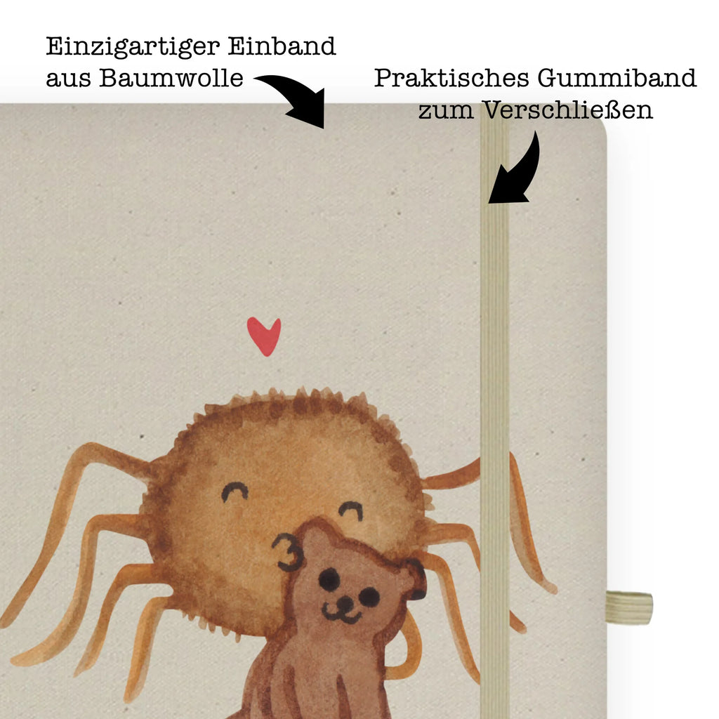 Baumwoll Notizbuch Spinne Agathe Teddy Notizen, Eintragebuch, Tagebuch, Notizblock, Adressbuch, Journal, Kladde, Skizzenbuch, Notizheft, Schreibbuch, Schreibheft, Spinne Agathe, Spinne, Agathe, Videos, Merchandise, Freundschaft, Liebesgeschenk, Verliebt, Liebesbeweis, Teddy, Treue, Miteinander, Dankeschön