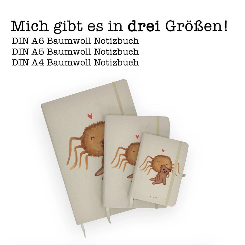 Baumwoll Notizbuch Spinne Agathe Teddy Notizen, Eintragebuch, Tagebuch, Notizblock, Adressbuch, Journal, Kladde, Skizzenbuch, Notizheft, Schreibbuch, Schreibheft, Spinne Agathe, Spinne, Agathe, Videos, Merchandise, Freundschaft, Liebesgeschenk, Verliebt, Liebesbeweis, Teddy, Treue, Miteinander, Dankeschön