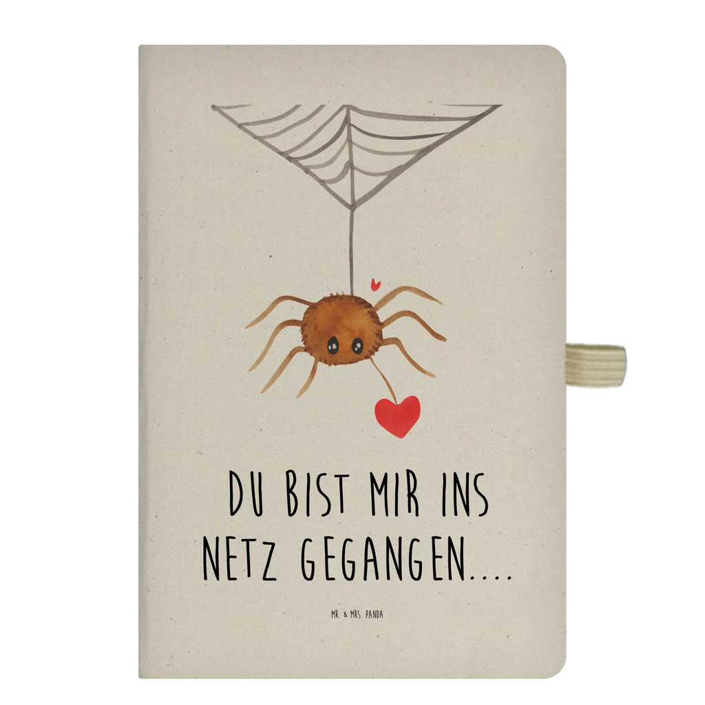 Baumwoll Notizbuch Spinne Agathe Liebe Notizen, Eintragebuch, Tagebuch, Notizblock, Adressbuch, Journal, Kladde, Skizzenbuch, Notizheft, Schreibbuch, Schreibheft, Spinne Agathe, Spinne, Agathe, Videos, Merchandise, Liebe, Verliebt, Liebesbeweis, Liebesgeschenk