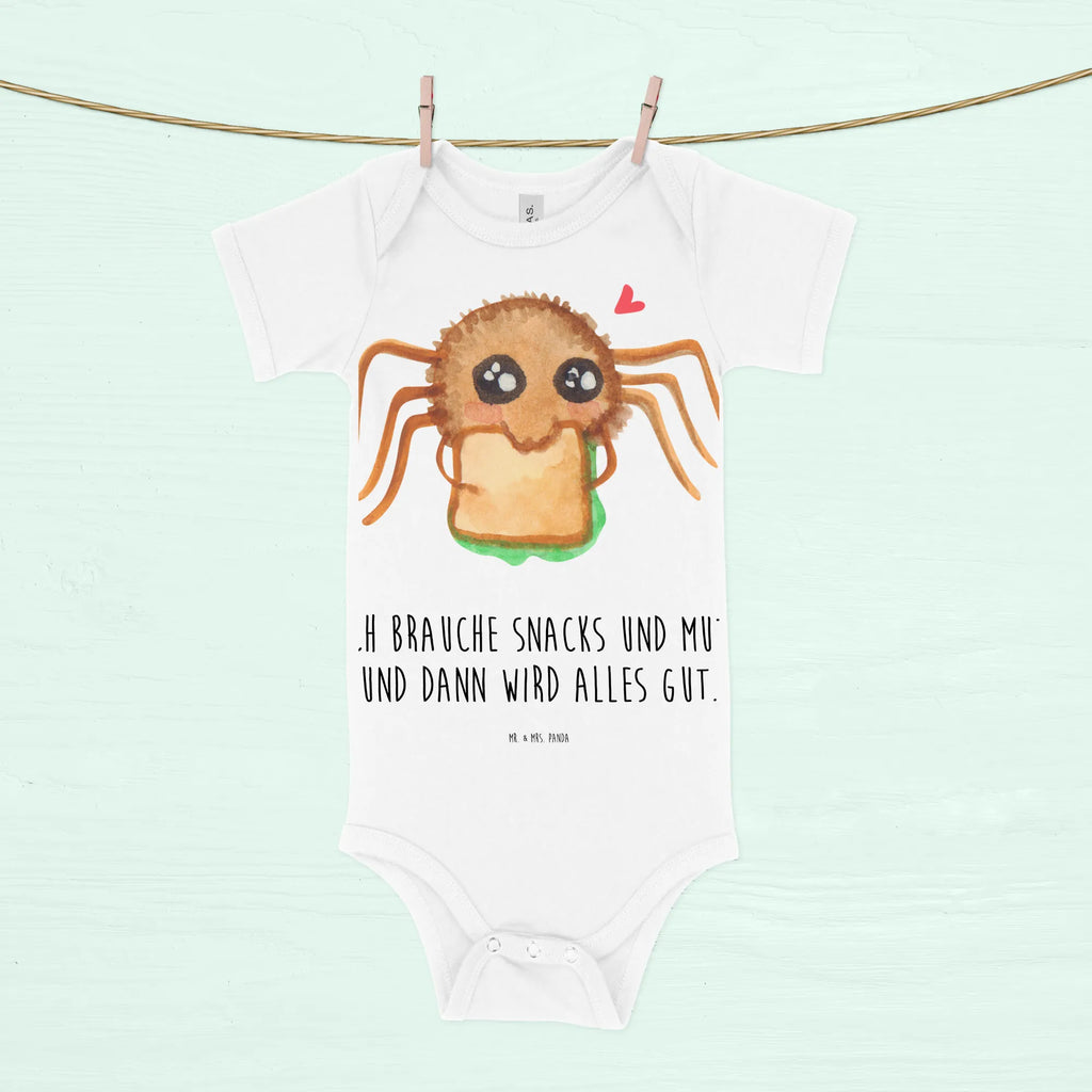 Baby Body Spinne Agathe Sandwich Babykleidung, Babystrampler, Strampler, Wickelbody, Baby Erstausstattung, Baby-Body, Baby-Strampler, Baby-Kleidung, Kurzarm-Strampler, Baby-Overall, Baby-Romper, Spinne Agathe, Spinne, Agathe, Videos, Merchandise, Glück, Mut, Hungrig, Verfressen, Lebensfreude, Alles wird gut, Hunger