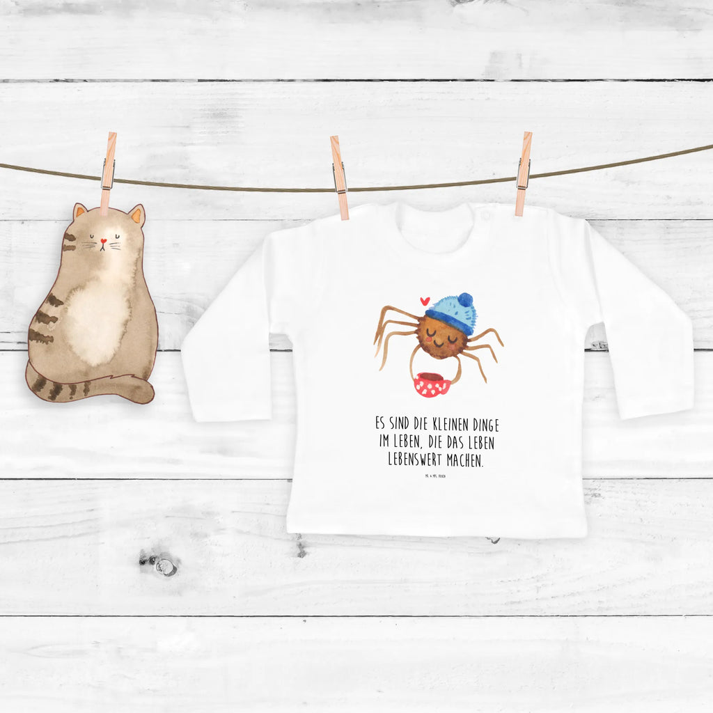 Baby Longsleeve Spinne Agathe Kaffee Mädchen, Jungen, Baby, Langarm, Bio, Kleidung, Spinne Agathe, Spinne, Agathe, Videos, Merchandise, Kaffee, Morgen, Morgenmuffel, Lebensweisheiten, Weiser Spruch