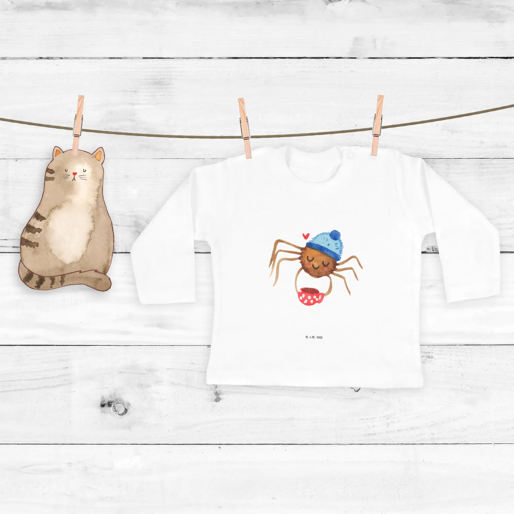 Baby Longsleeve Spinne Agathe Kaffee Mädchen, Jungen, Baby, Langarm, Bio, Kleidung, Spinne Agathe, Spinne, Agathe, Videos, Merchandise, Kaffee, Morgen, Morgenmuffel, Lebensweisheiten, Weiser Spruch