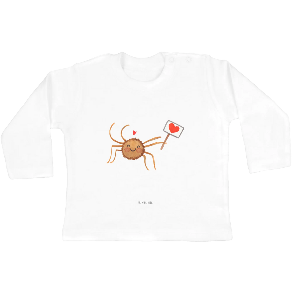 Baby Longsleeve Spinne Agathe Motivation Mädchen, Jungen, Baby, Langarm, Bio, Kleidung, Spinne Agathe, Spinne, Agathe, Videos, Merchandise, Motivation, Glück, Liebe, Vertrauen, Dankeschön