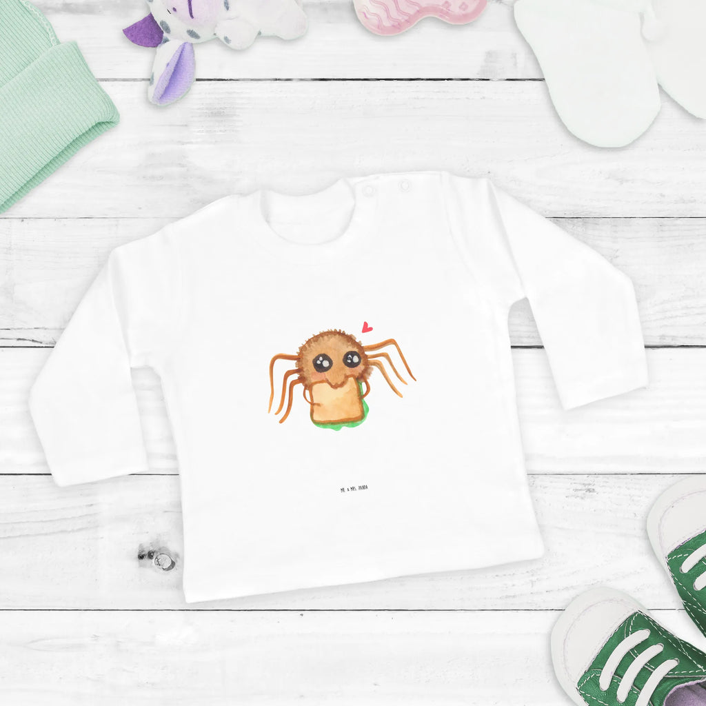 Baby Longsleeve Spinne Agathe Sandwich Mädchen, Jungen, Baby, Langarm, Bio, Kleidung, Spinne Agathe, Spinne, Agathe, Videos, Merchandise, Glück, Mut, Hungrig, Verfressen, Lebensfreude, Alles wird gut, Hunger