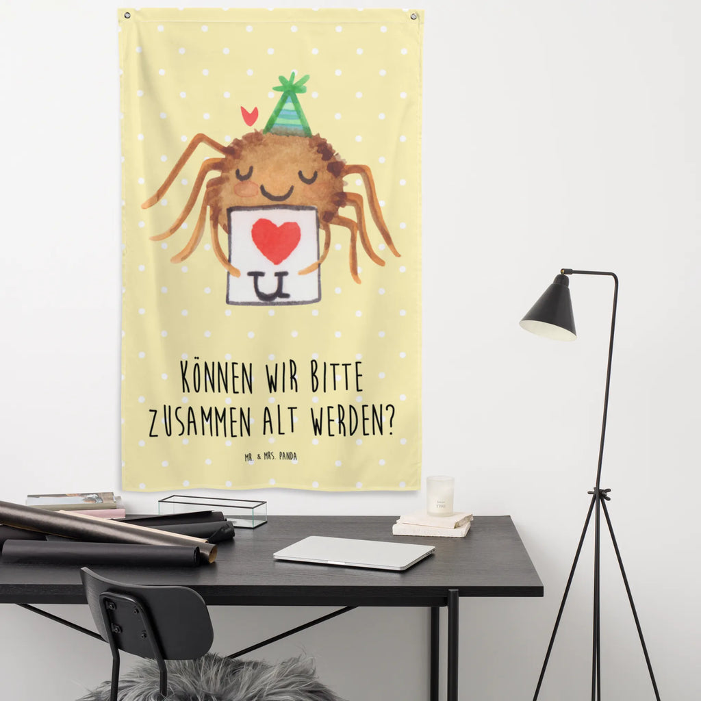 Wandteppich Spinne Agathe Brief Wandbehang, Dekoration, Boho, Wandteppich, Wandtuch, Wanddeko, Tapisserie, Tapestry, Wandbild, Textil-Kunst, Schmuck-Wandbehang, Wand Deko, Kinderzimmer, Kinderzimmer Wand, Kinderzimmer Deko, Kinderzimmer Wanddeko, Spinne Agathe, Spinne, Agathe, Videos, Merchandise, Liebesbeweis, Ich Liebe dich, Heiratsantrag, Verliebt, Liebespaar, Liebesgeschenk, Treuebeweis, Treuetest