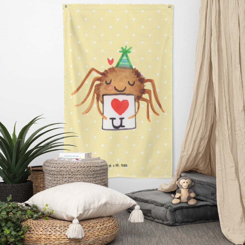 Wandteppich Spinne Agathe Brief Wandbehang, Dekoration, Boho, Wandteppich, Wandtuch, Wanddeko, Tapisserie, Tapestry, Wandbild, Textil-Kunst, Schmuck-Wandbehang, Wand Deko, Kinderzimmer, Kinderzimmer Wand, Kinderzimmer Deko, Kinderzimmer Wanddeko, Spinne Agathe, Spinne, Agathe, Videos, Merchandise, Liebesbeweis, Ich Liebe dich, Heiratsantrag, Verliebt, Liebespaar, Liebesgeschenk, Treuebeweis, Treuetest