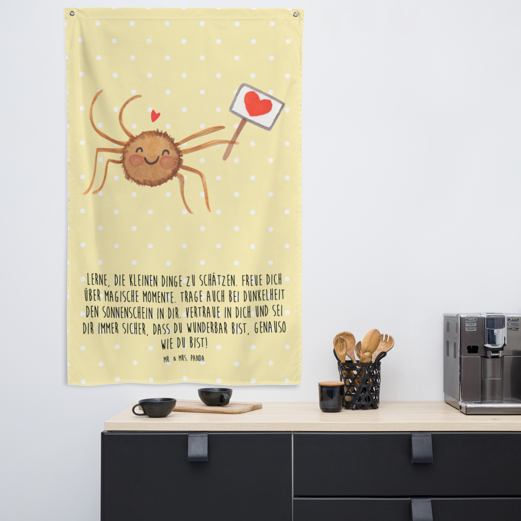 Wandteppich Spinne Agathe Motivation Wandbehang, Dekoration, Boho, Wandteppich, Wandtuch, Wanddeko, Tapisserie, Tapestry, Wandbild, Textil-Kunst, Schmuck-Wandbehang, Wand Deko, Kinderzimmer, Kinderzimmer Wand, Kinderzimmer Deko, Kinderzimmer Wanddeko, Spinne Agathe, Spinne, Agathe, Videos, Merchandise, Motivation, Glück, Liebe, Vertrauen, Dankeschön