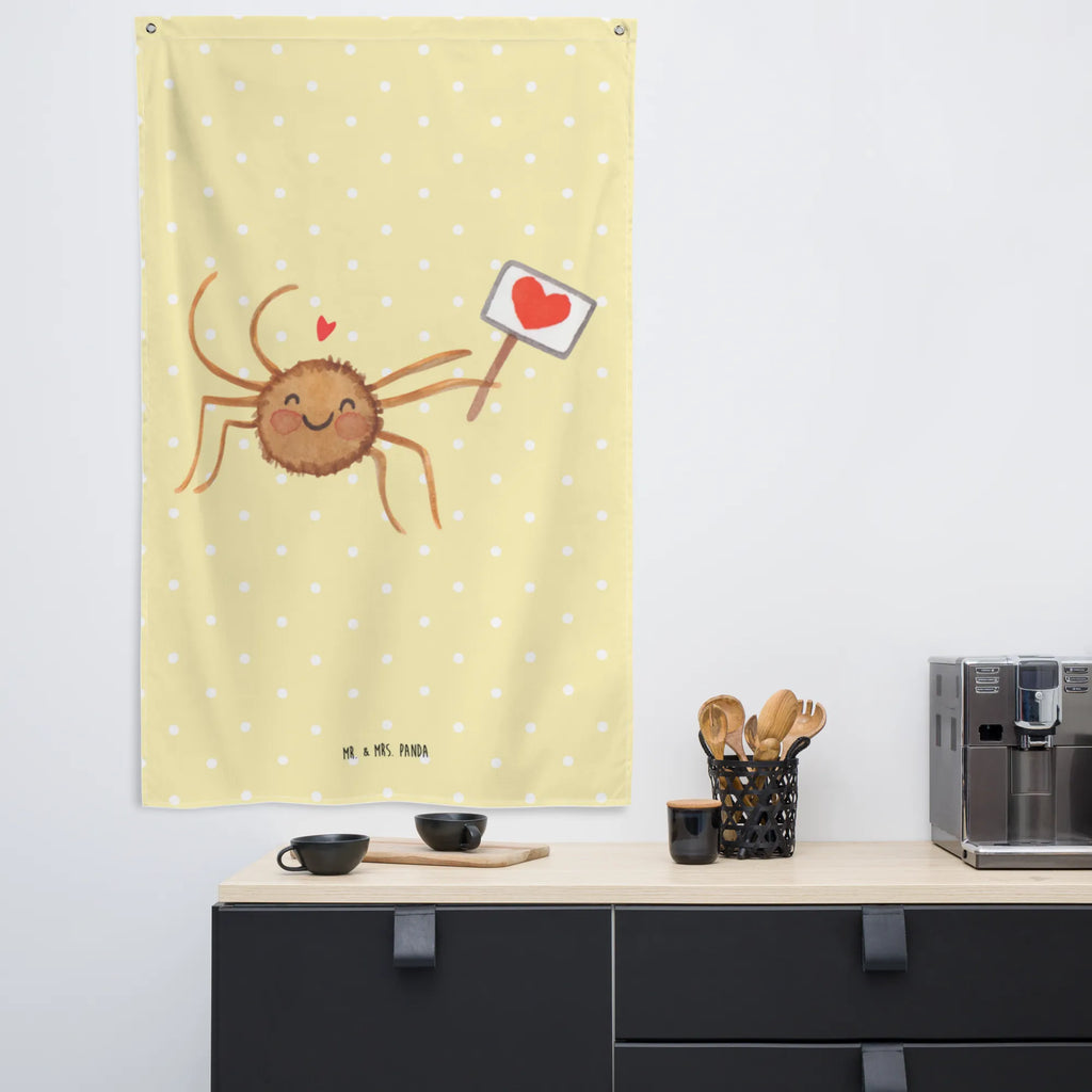 Wandteppich Spinne Agathe Motivation Wandbehang, Dekoration, Boho, Wandteppich, Wandtuch, Wanddeko, Tapisserie, Tapestry, Wandbild, Textil-Kunst, Schmuck-Wandbehang, Wand Deko, Kinderzimmer, Kinderzimmer Wand, Kinderzimmer Deko, Kinderzimmer Wanddeko, Spinne Agathe, Spinne, Agathe, Videos, Merchandise, Motivation, Glück, Liebe, Vertrauen, Dankeschön