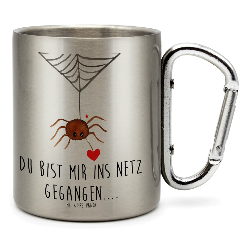 Edelstahlbecher Spinne Agathe Liebe Edelstahltasse, Karabiner, Edelstahlbecher, Outdoor, Camping, Tasse, Becher, Spinne Agathe, Spinne, Agathe, Videos, Merchandise, Liebe, Verliebt, Liebesbeweis, Liebesgeschenk