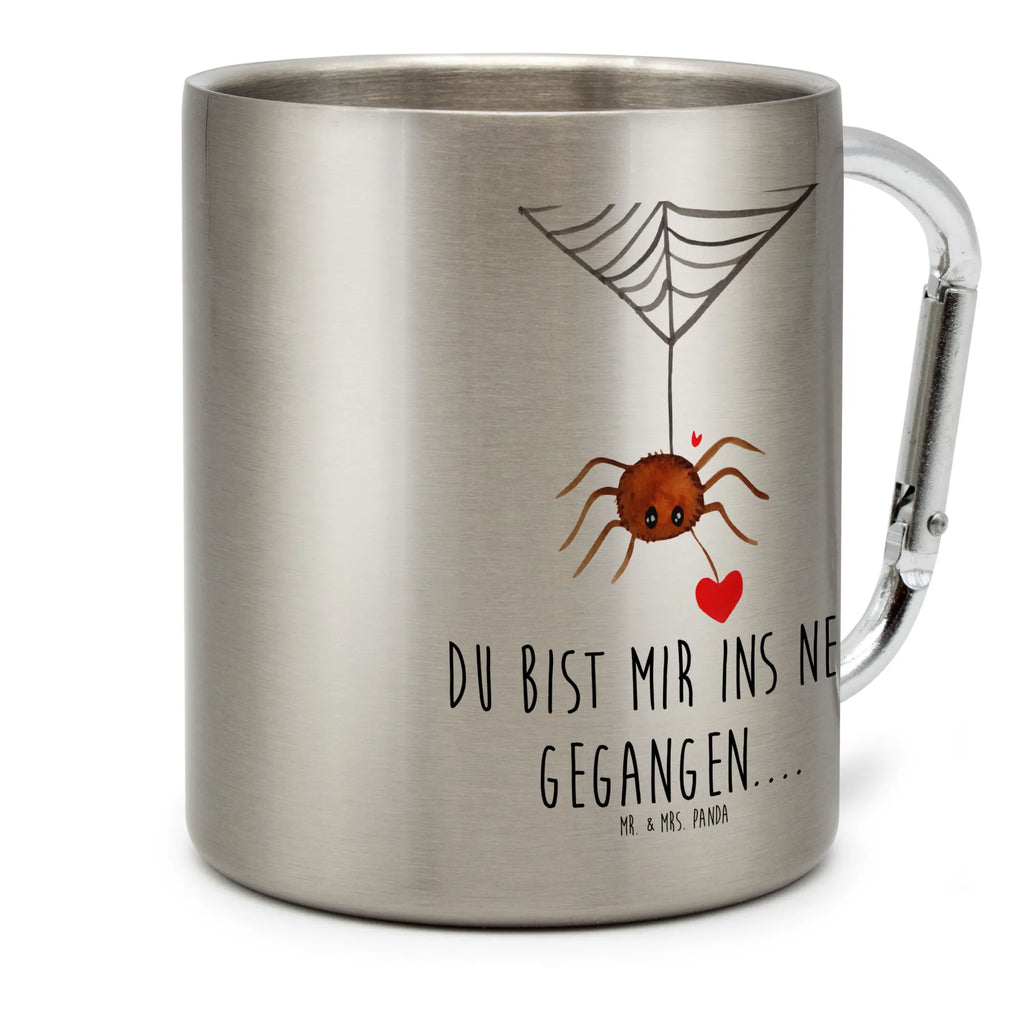 Edelstahlbecher Spinne Agathe Liebe Edelstahltasse, Karabiner, Edelstahlbecher, Outdoor, Camping, Tasse, Becher, Spinne Agathe, Spinne, Agathe, Videos, Merchandise, Liebe, Verliebt, Liebesbeweis, Liebesgeschenk