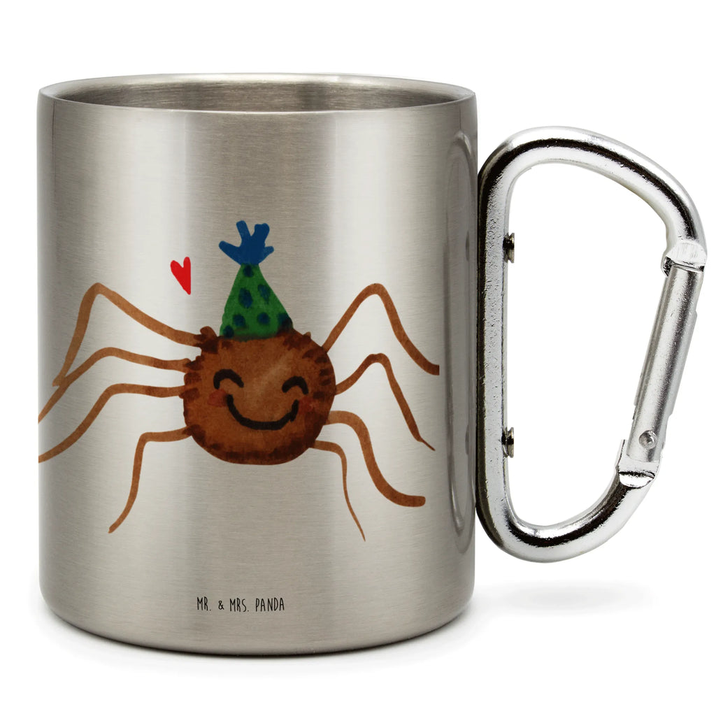 Edelstahlbecher Spinne Agathe Party Edelstahltasse, Karabiner, Edelstahlbecher, Outdoor, Camping, Tasse, Becher, Spinne Agathe, Spinne, Agathe, Videos, Merchandise, Selbstliebe, Wunder, Motivation, Glück