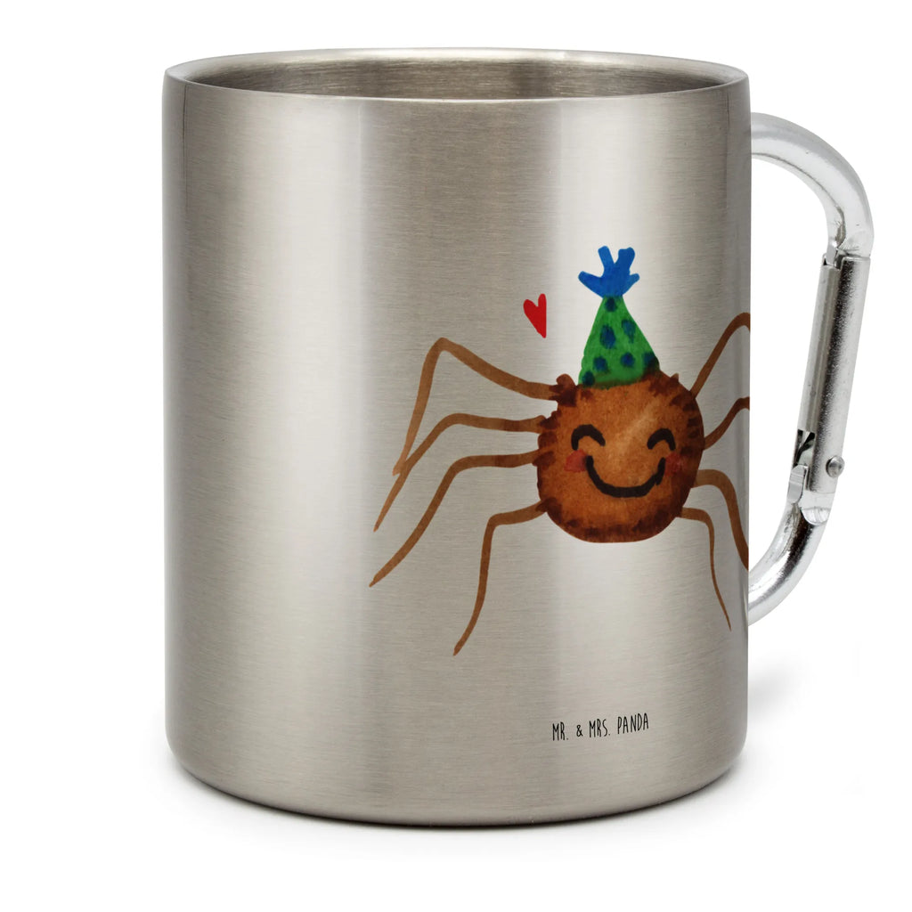 Edelstahlbecher Spinne Agathe Party Edelstahltasse, Karabiner, Edelstahlbecher, Outdoor, Camping, Tasse, Becher, Spinne Agathe, Spinne, Agathe, Videos, Merchandise, Selbstliebe, Wunder, Motivation, Glück