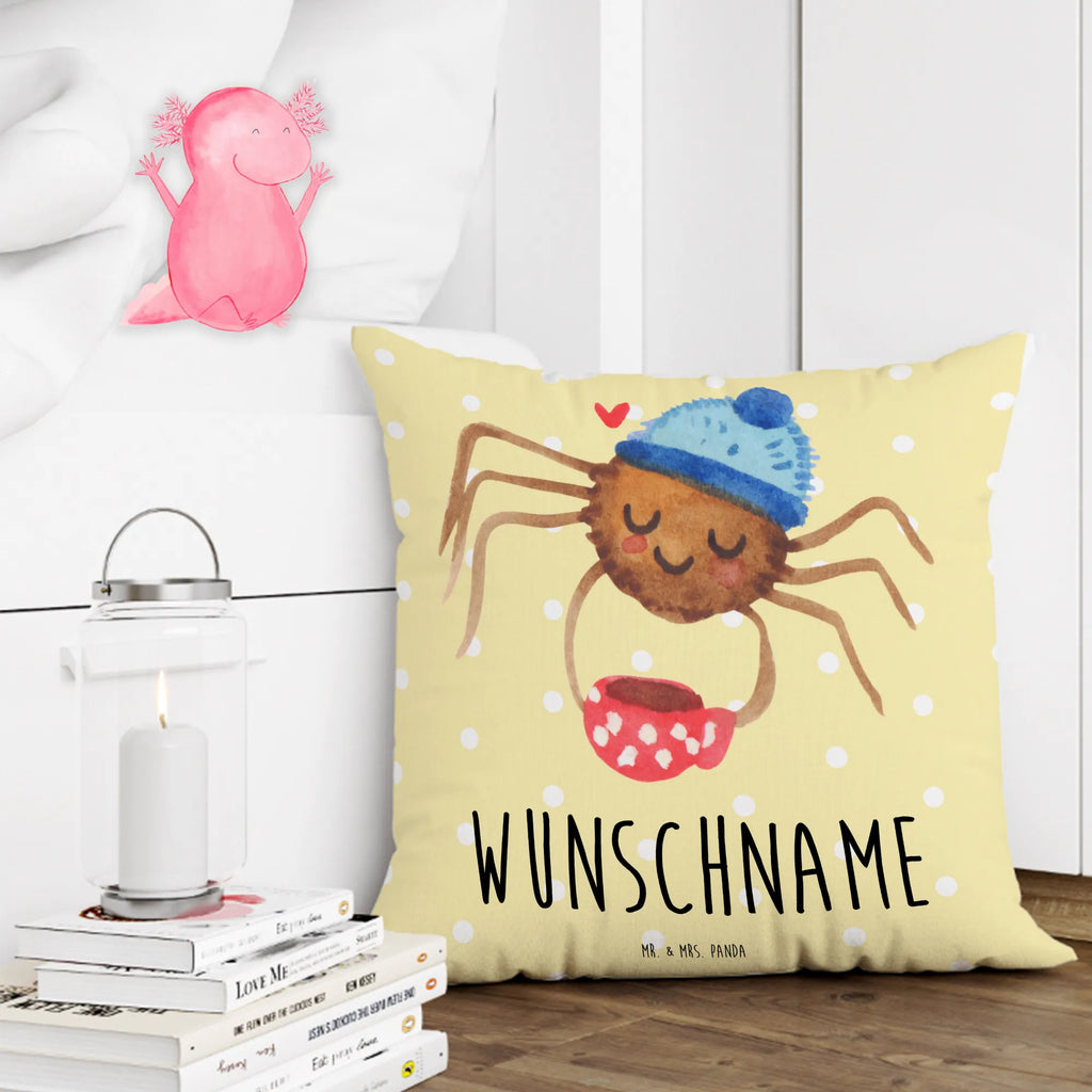 Personalisiertes Kissen Spinne Agathe Kaffee Kissen, personalisiert, Name, Wunschname, bedrucken, Kopfkissen, Spinne Agathe, Spinne, Agathe, Videos, Merchandise, Kaffee, Morgen, Morgenmuffel, Lebensweisheiten, Weiser Spruch