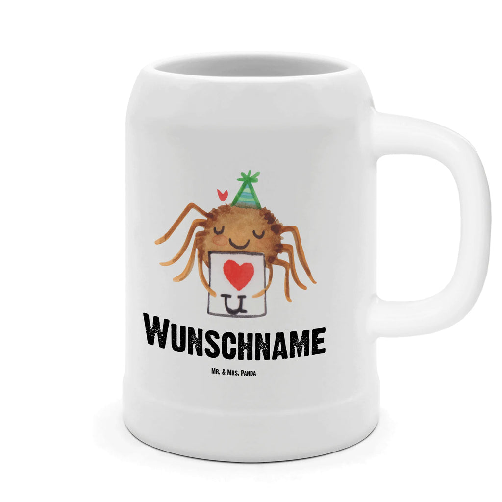 Personalisierter Bierkrug Spinne Agathe Brief Bierkrug mit Namen, Bierkrug personalisieren, Bierglas mit Namen, Personalisierung, Bedrucken, Spinne Agathe, Spinne, Agathe, Videos, Merchandise, Liebesbeweis, Ich Liebe dich, Heiratsantrag, Verliebt, Liebespaar, Liebesgeschenk, Treuebeweis, Treuetest