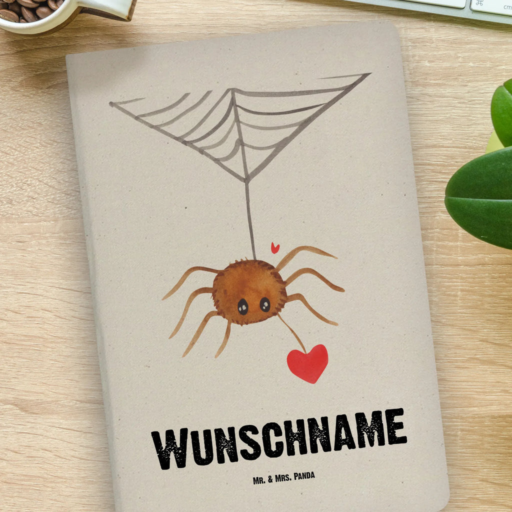 DIN A4 Personalisiertes Notizbuch Spinne Agathe Liebe Personalisiertes Notizbuch, Notizbuch mit Namen, Notizbuch bedrucken, Personalisierung, Namensbuch, Namen, Spinne Agathe, Spinne, Agathe, Videos, Merchandise, Liebe, Verliebt, Liebesbeweis, Liebesgeschenk