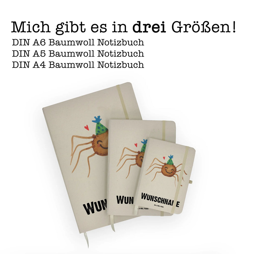 DIN A4 Personalisiertes Notizbuch Spinne Agathe Party Personalisiertes Notizbuch, Notizbuch mit Namen, Notizbuch bedrucken, Personalisierung, Namensbuch, Namen, Spinne Agathe, Spinne, Agathe, Videos, Merchandise, Selbstliebe, Wunder, Motivation, Glück