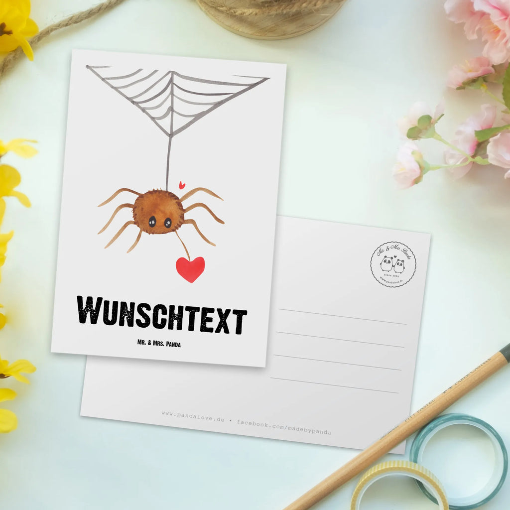 Personalisierte Postkarte Spinne Agathe Liebe Postkarte mit Namen, Postkarte bedrucken, Postkarte mit Wunschtext, Postkarte personalisierbar, Geschenkkarte mit Namen, Grußkarte mit Namen, Karte mit Namen, Einladung mit Namen, Ansichtskarte mit Namen, Geschenkkarte mit Wunschtext, Grußkarte mit Wunschtext, Karte mit Wunschtext, Einladung mit Wunschtext, Ansichtskarte mit Wunschtext, Spinne Agathe, Spinne, Agathe, Videos, Merchandise, Liebe, Verliebt, Liebesbeweis, Liebesgeschenk