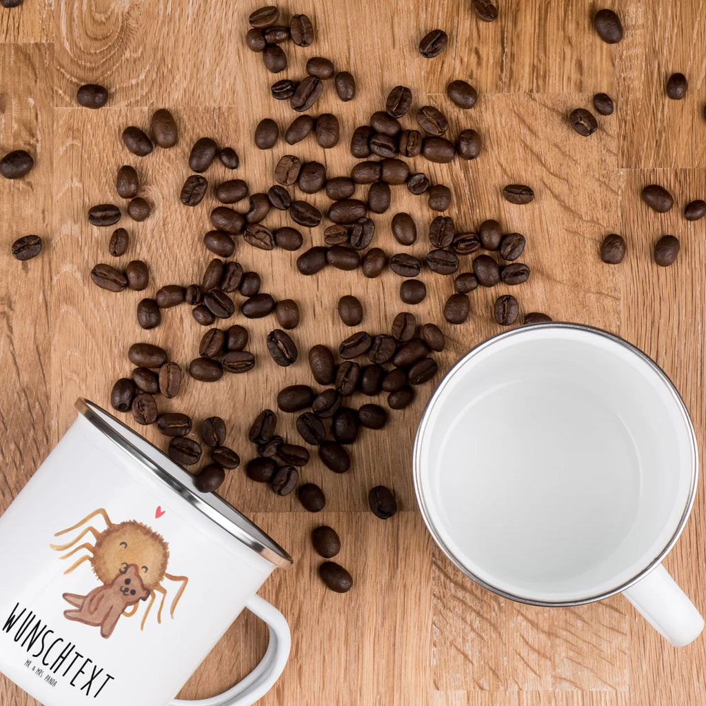 Personalisierte Emaille Tasse Spinne Agathe Teddy Emaille Tasse personalisiert, Emaille Tasse mit Namen, Campingtasse personalisiert, Namenstasse, Campingtasse bedrucken, Campinggeschirr personalsisert, tasse mit namen, personalisierte tassen, personalisierte tasse, tasse selbst gestalten, tasse bedrucken, tassen bedrucken, Spinne Agathe, Spinne, Agathe, Videos, Merchandise, Freundschaft, Liebesgeschenk, Verliebt, Liebesbeweis, Teddy, Treue, Miteinander, Dankeschön