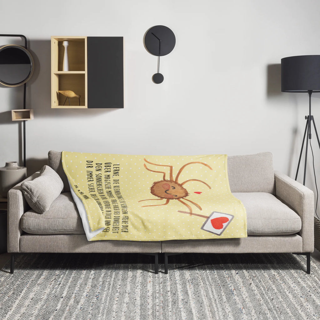 Kuscheldecke Spinne Agathe Motivation Decke, Wohndecke, Tagesdecke, Wolldecke, Sofadecke, Spinne Agathe, Spinne, Agathe, Videos, Merchandise, Motivation, Glück, Liebe, Vertrauen, Dankeschön